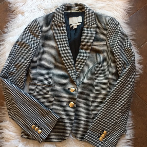 Banana Republic Blackwhite Houndstooth 